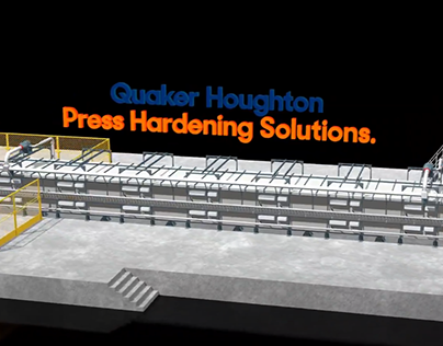 Quaker Houghton Press Hardening 3D model and animation
