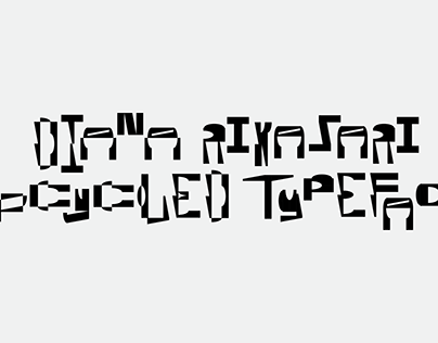 Upcycled Modular Typeface