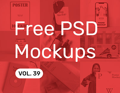 Free PSD Mockups vol. 39