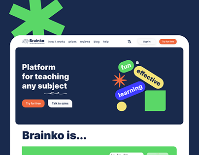 Brainko - learning platform for any subjects