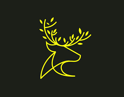 Veganstag & Stag Tree Logo Design