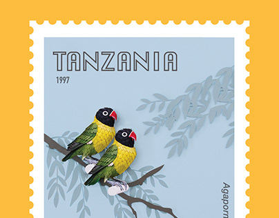 Tanzania bird stamp.