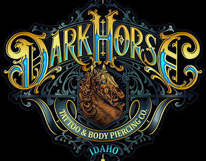 Project thumbnail - DARKHORSE Tattoo Logo