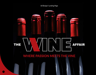 Project thumbnail - Landing page/UI Case study/The Wine Affair