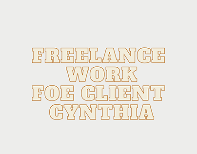 FREELANCE WORK FOR MY CLIENT CYNTHIA