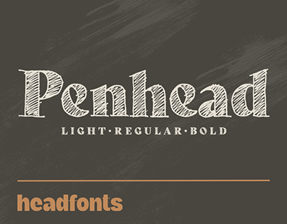 Penhead - Pencil Sketch Font