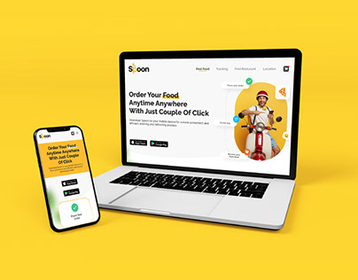 Landing Page Design for Food Delivery APP