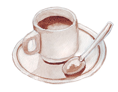 Coffee watercolor