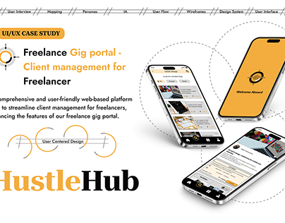 Project thumbnail - "Hustle Hub" Freelance Management App Design