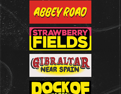 Beatles-themed Jeepney Signs