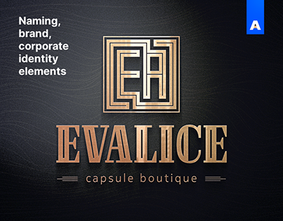 Evalice - capsule boutique. Naming & brand elements.