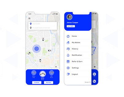 On-demand Taxi Booking App Designs