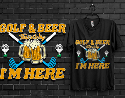 best golf beer t shirt