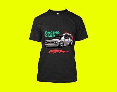 T-Shirt Design for Racing Car