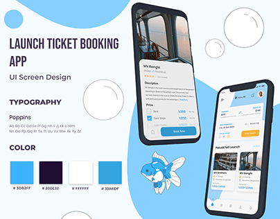 UI screen 001 - Launch Ticket Booking App