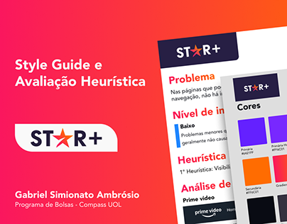 StarPlus | Style Guide e Avaliação Heurística | Case