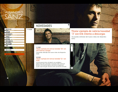 2006. Web. Alejando Sanz. Genetsis.