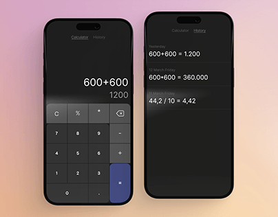 Daily UI Challange #004 - Mobile Calculator Screen