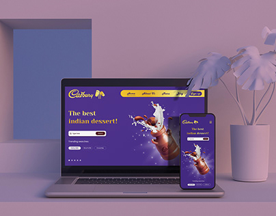 Cadbury Landing Page Design Presented by Saran Raj