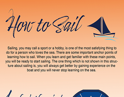 How To Sail Poster Design