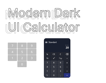 Dark Theme Calculator