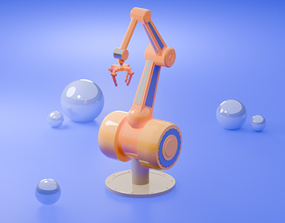 3D modeled robot arm