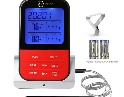 Wireless Remote Digital Food Meat Thermometer