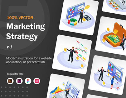 Marketing Strategy Illustration