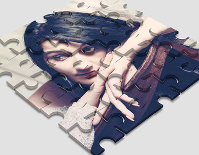 3D Puzzled Mock-Up