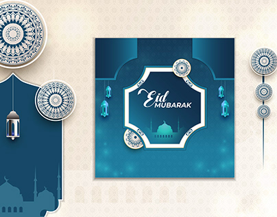 Eid Card or social media post design template