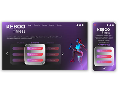 Project thumbnail - Webdesign - Keboo fitness