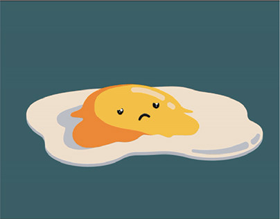 Sad scrambled egg