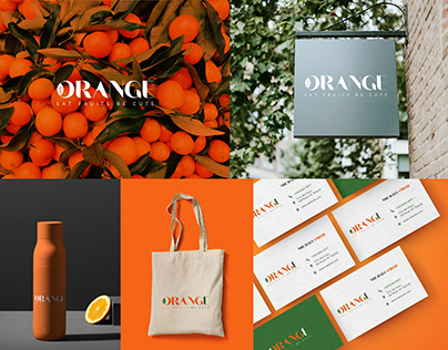 Fruit Logo Design | Food Logo | Orange Logo Design