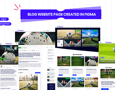 Blog web page design