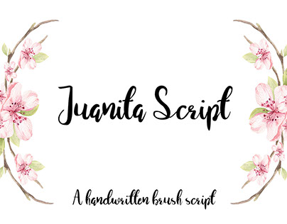 Juanita Brush Script - a handwritten brush script font