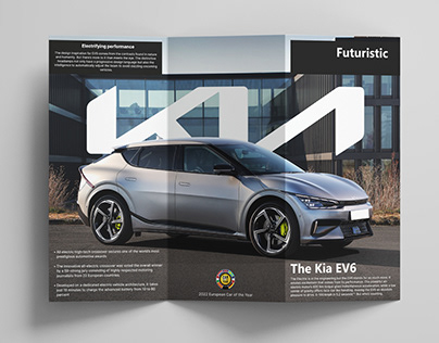 KIA EV6 Car Brochure Design