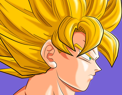 Desenho de Super Sayajin em Fúria para colorir