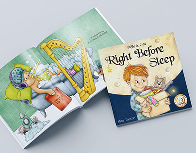 Right Before Sleep - Book Illustration | Writing