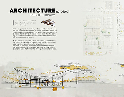 PUBLIC LIBRARY - Architecture student project