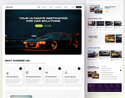 Supercar website design 🚗