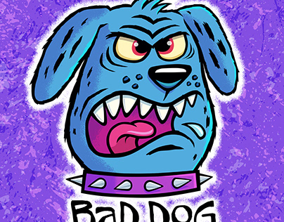 Blue Bad Dog Toon