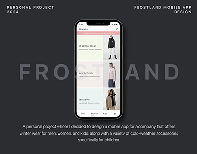 Project thumbnail - Frostland Mobile App-UI Design Concept