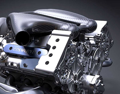 V8 Formula One Engine Concept Visualisation
