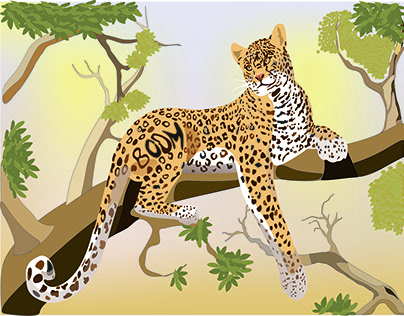 The stuffed leopard