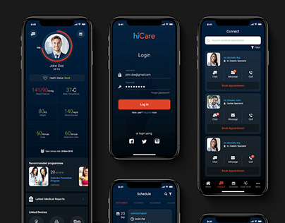 HiCare Healthcare App Concept