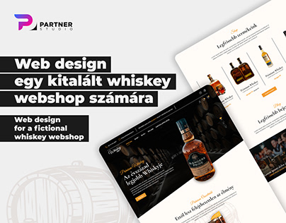 Whiskey webshop - web design