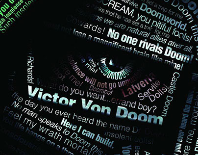 Doctor Doom Typography Poster
