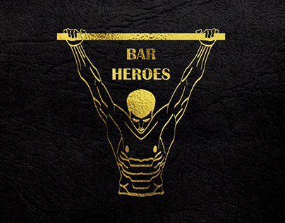 The logo design for bar heroes