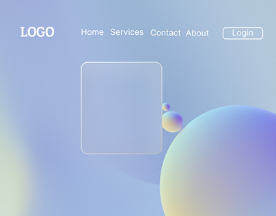 Interactive Login & Registration Home Page