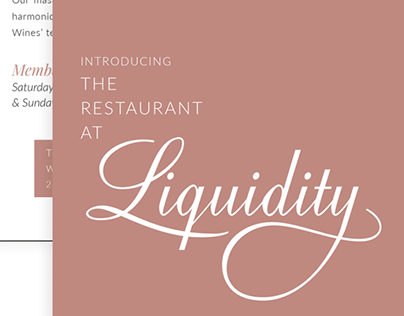Liquidity Winery Stationery + Ad